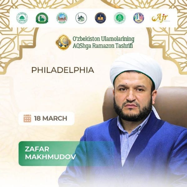 Азиз диндoшлар, қадрли ватандошлар!Сизларни 18-март, чоршанба куни бўлиб ўтад...